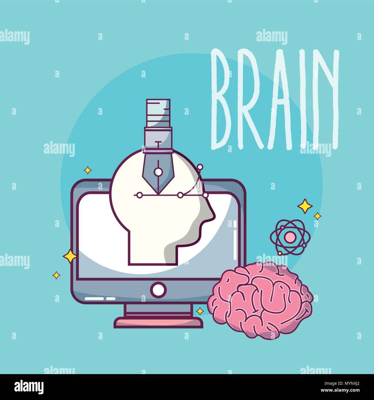Brain and intelligence concept Stock Vector Image & Art Alamy