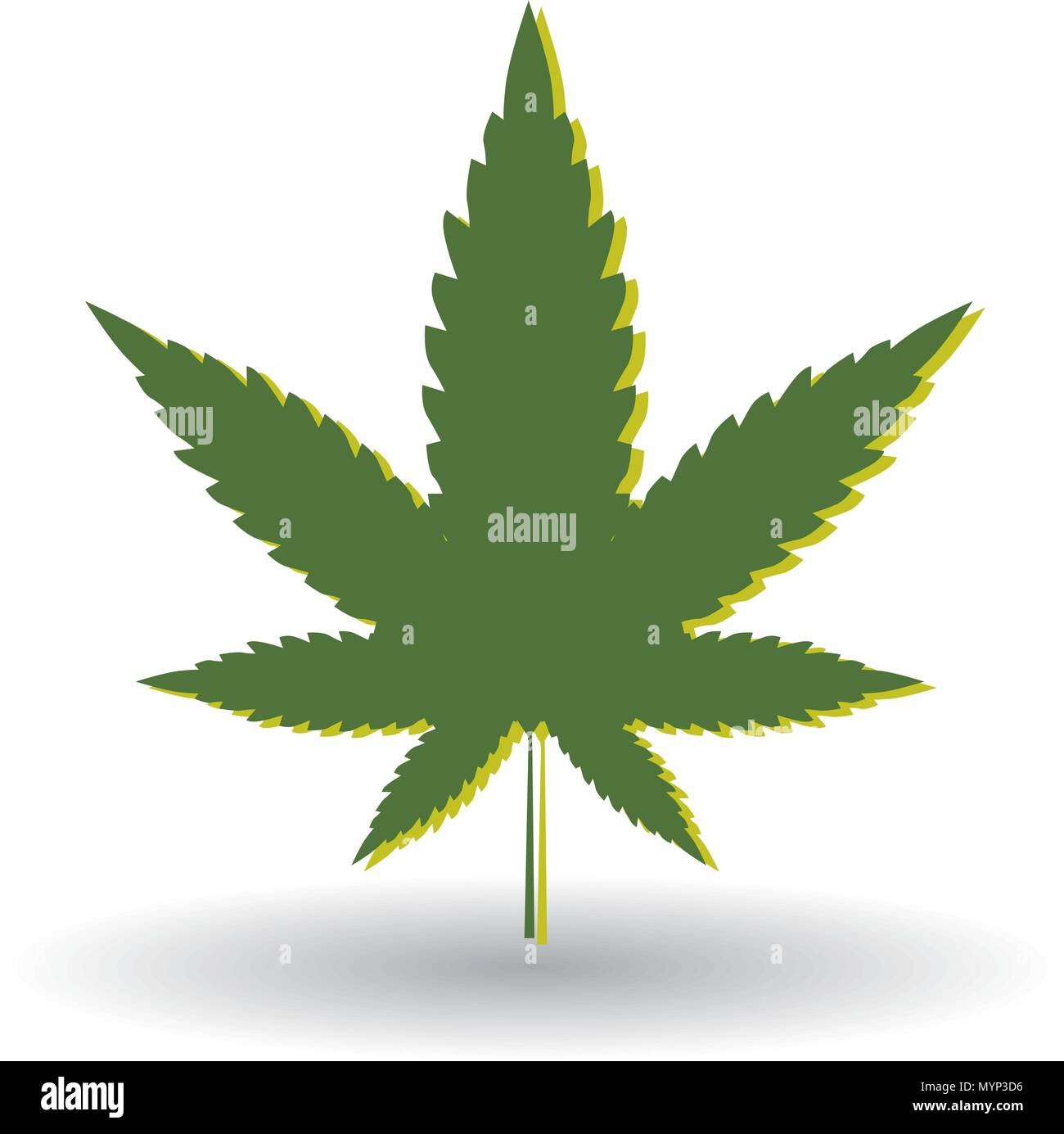 Doodle Style 420 Marijuana Leaf Sketch Stock Vector (Royalty Free
