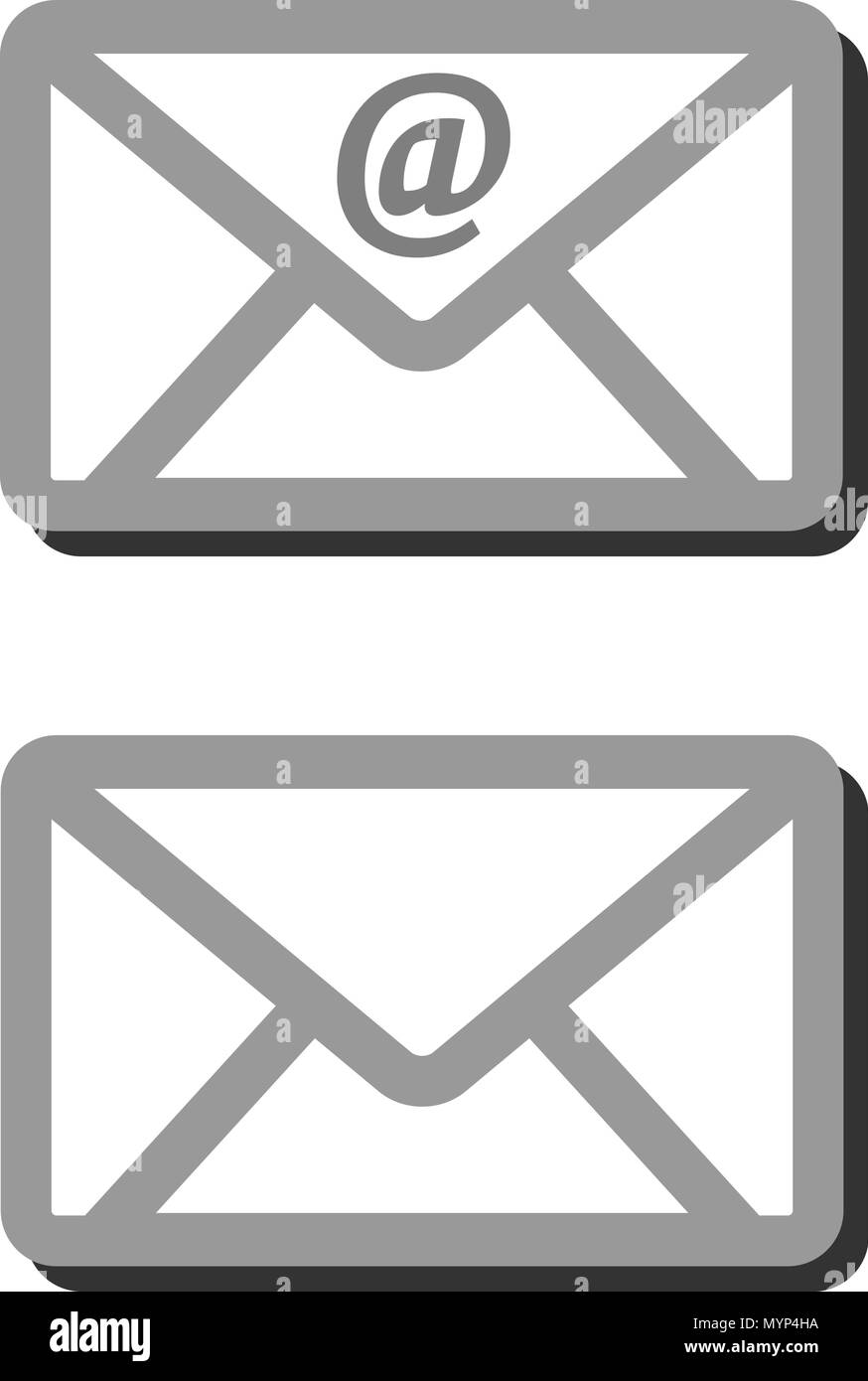Email envelope sign Stock Vector