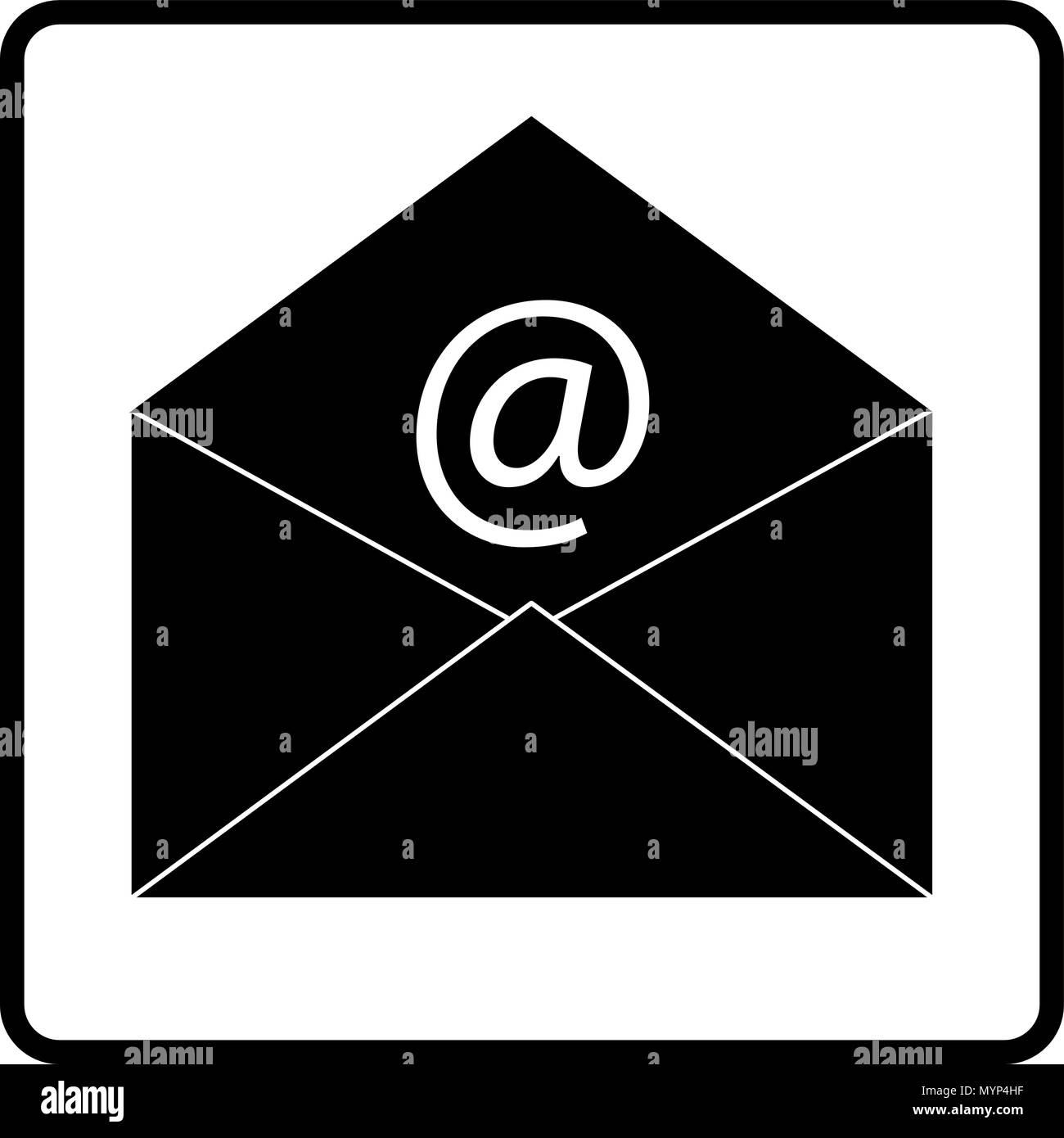 Email envelope sign Stock Vector