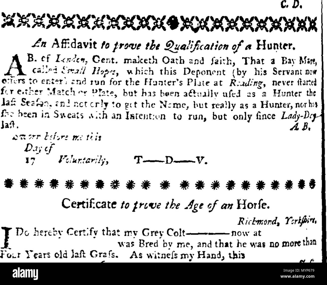 English Fleuron From Book An Historical List Of Horse Matches Run And Of Plates And Prizes Run For In Great Britain And Ireland In The Year 1764 Containing I The Names Of The English Fleuron From Book An Historical List Of Horse Matches Run And Of Plates And Prizes Run For In Great Britain And Ireland In The Year 1764 Containing I The Names Of The