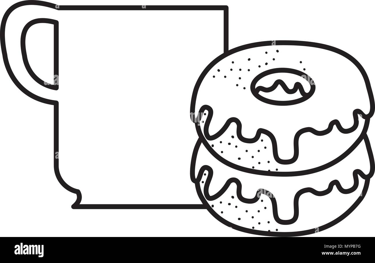Hot fresh donuts Black and White Stock Photos & Images - Alamy