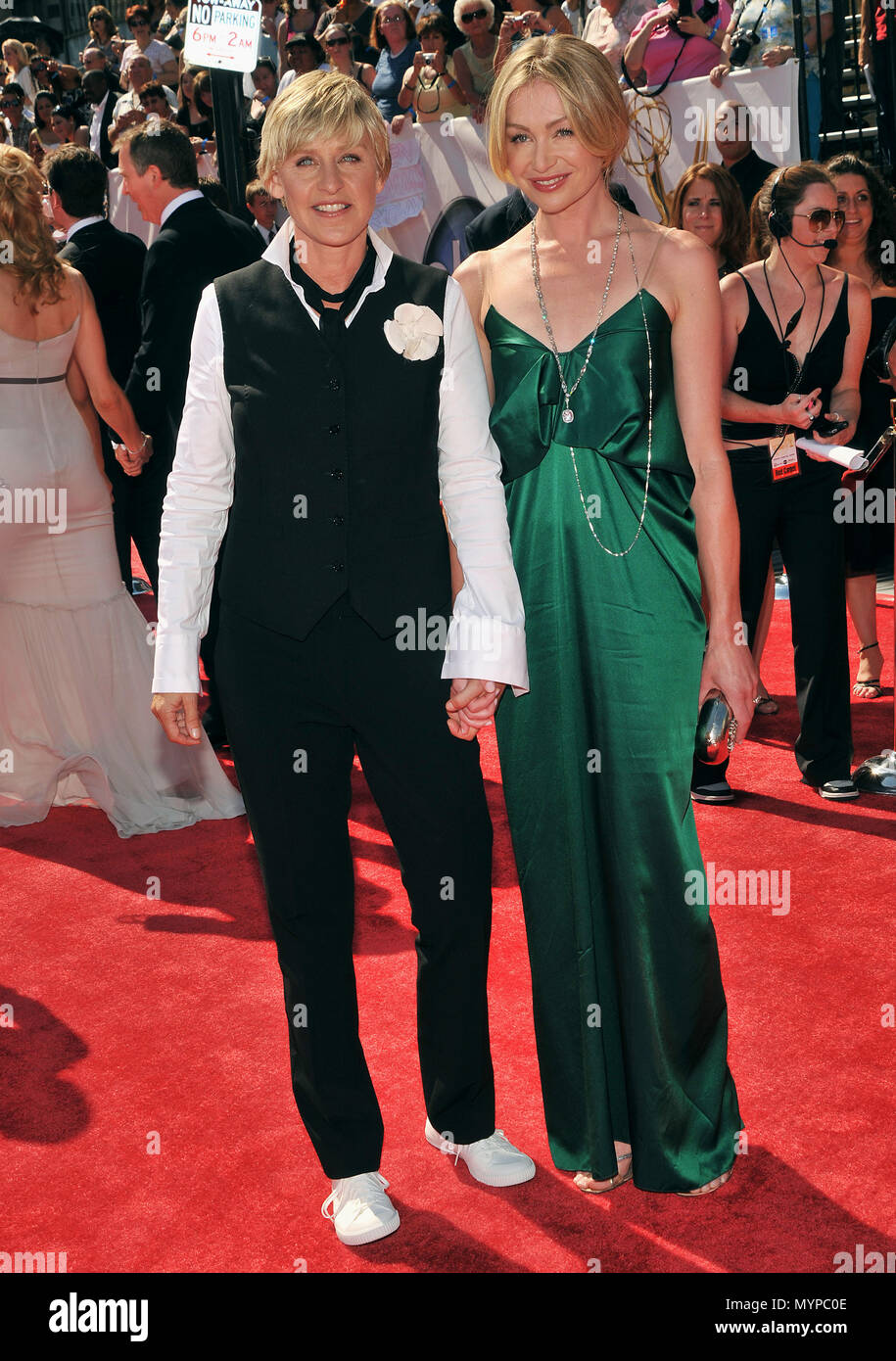 Ellen Degeneres And Portia De Rossi 35th Daytime Emmy Awards 2008 At The Kodak Theatre In Los Angeles Full Length Eye Contact Smile02 Degeneresellen De Rossiporita 02 Event In Hollywood Life