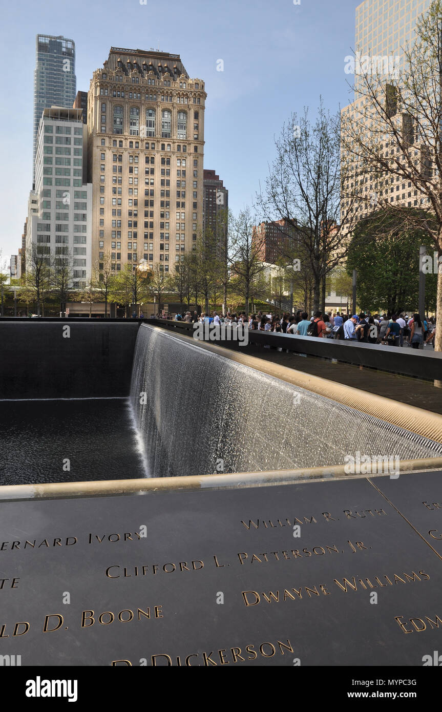 World Trade Center memorial Stock Photo
