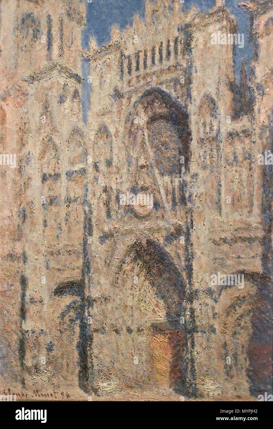 Rouen Cathedral: The Portal (Sunlight) . Русский: Клод Моне