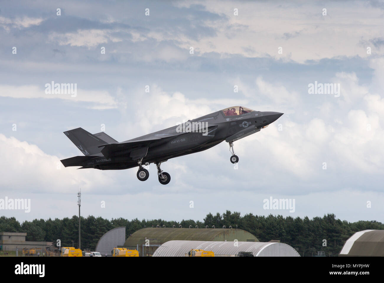 F35 Lightning fighter planes at RAF Marham Stock Photo - Alamy