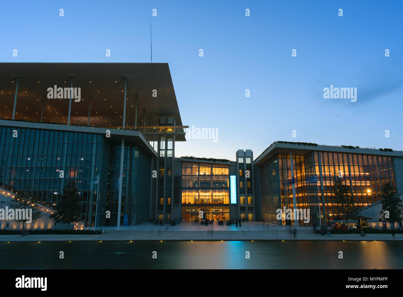 Athens, Greece - April 30 2018: Stavros Niarchos Foundation Stock Photo