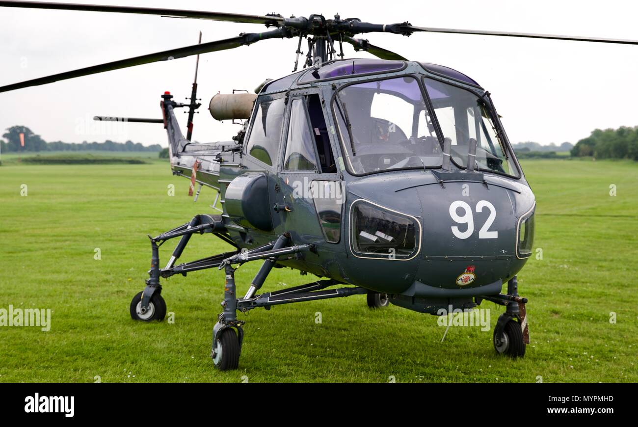 Westland Wasp helicopter at the Shuttleworth Fly Navy Airshow on the ...