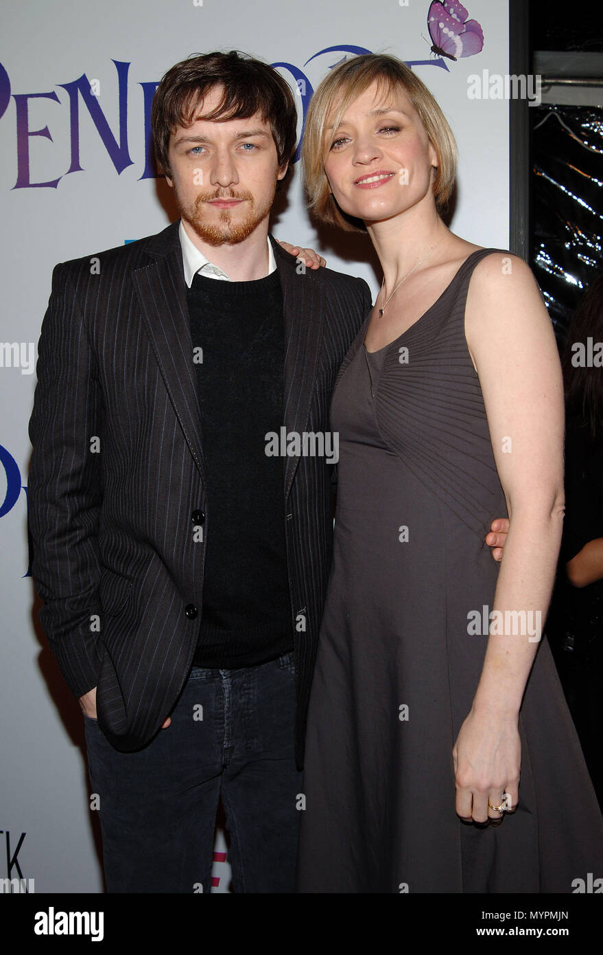 James McAvoy and wife arriving at the Penelope Premiere at the DGA Theatre  In Los Angeles. three quarters eye contact 10 McAvoyjames wife 10 Event in  Hollywood Life - California, Red Carpet, image size:879x1390