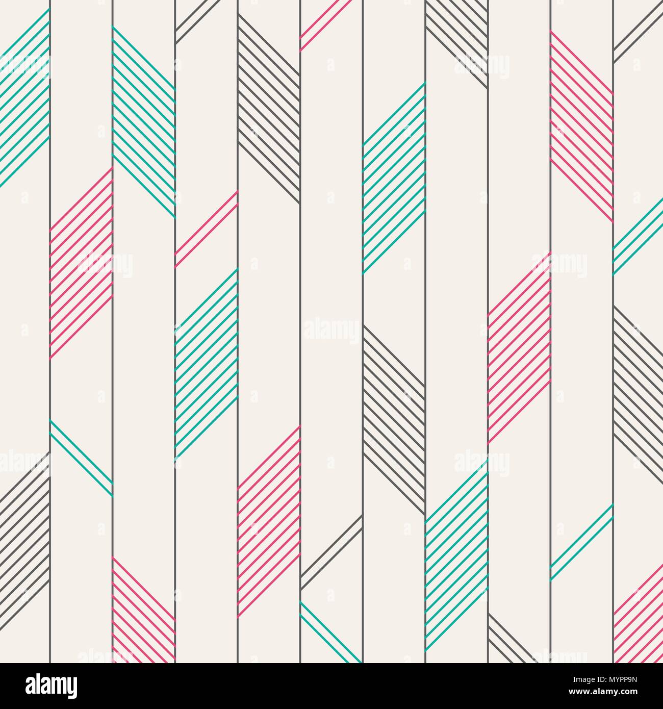 Abstract of color red green black stripes pattern background. Each color has separated for adjusting. Illustration vector eps10 Stock Vector