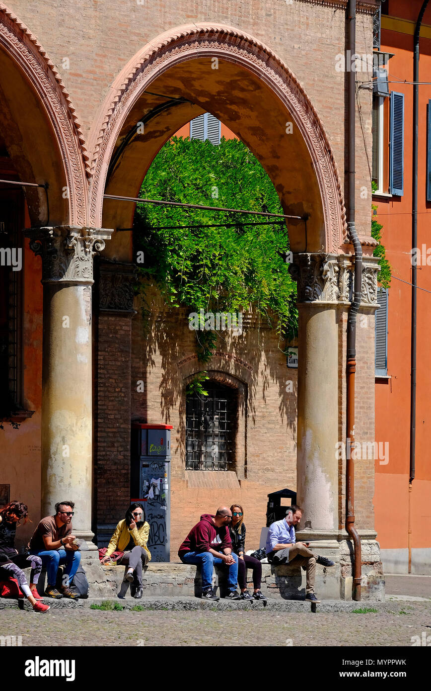 corte isolani in bologna, italy Stock Photo Alamy