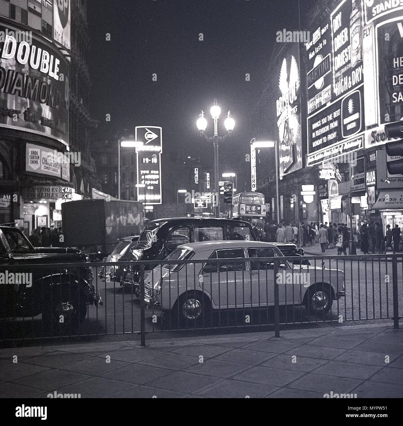 Get Piccadilly Circus London 1960S Background