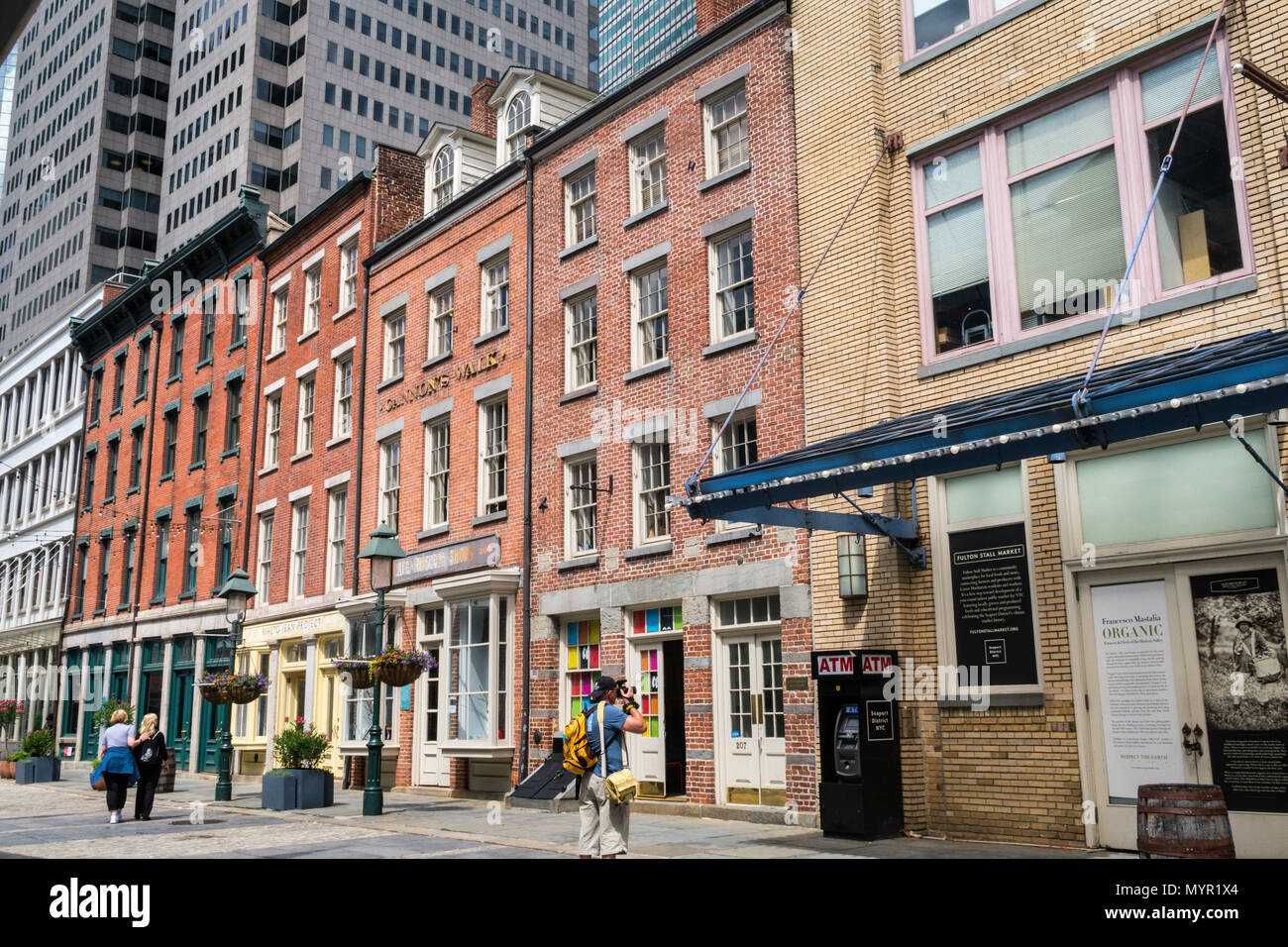 South Street Seaport, NYC Stock Photo Alamy