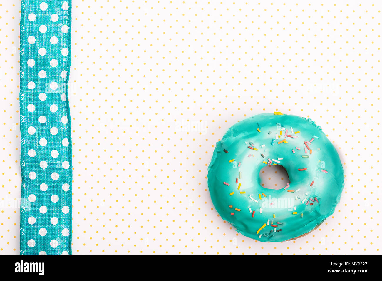 donut on colorful background Stock Photo - Alamy