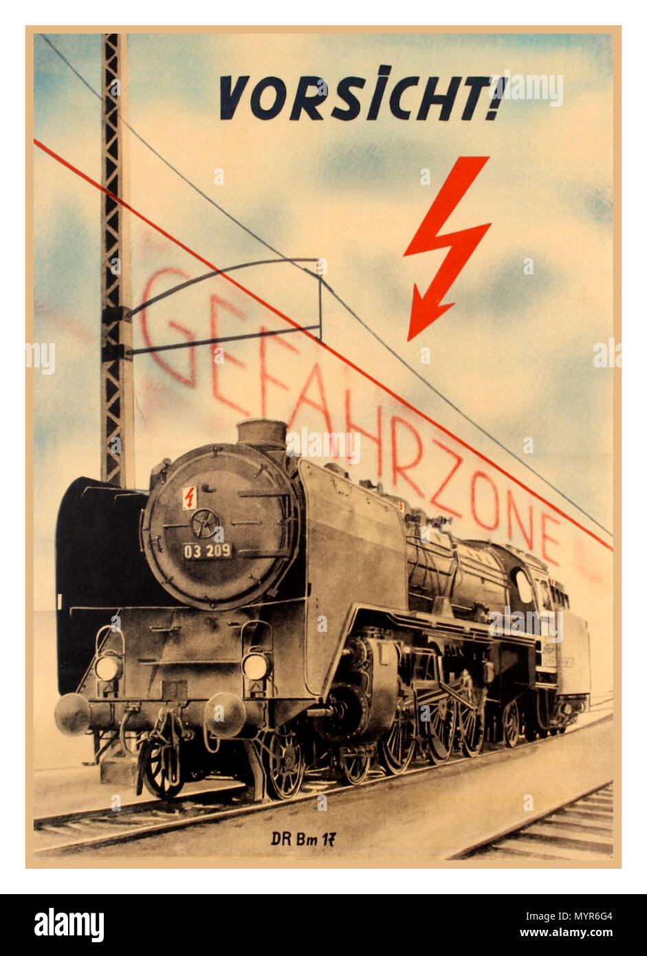 1930's German Steam poster German prewar propaganda