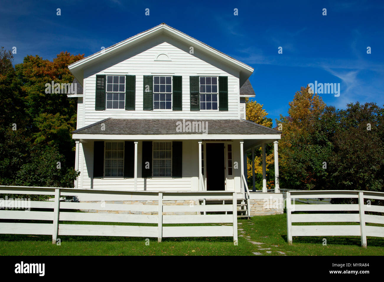 Superintendant's House, Fayette Historic State Park, Michigan Stock Photo