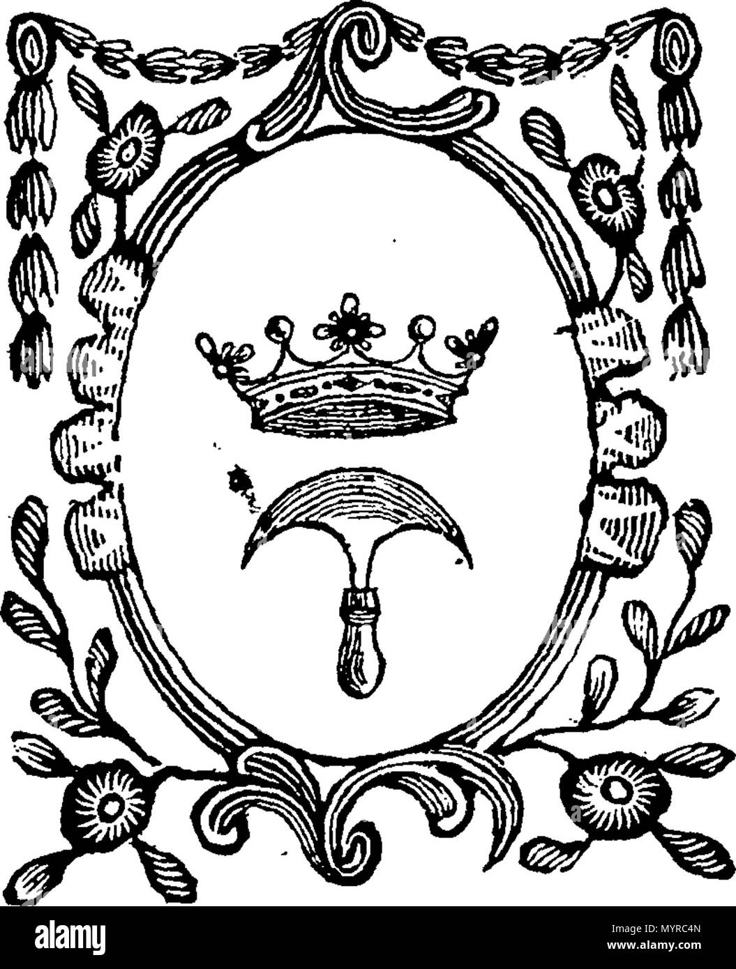 English Fleuron From Book An Historical Account Of The - 