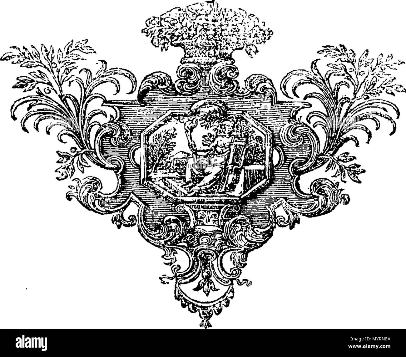 Text Fleurons . English: Fleuron from book: An exposition of the New Testament, in ...
