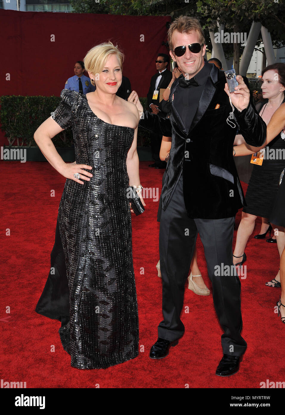 Patricia Arquette Thomas Jane 61st Primetime Emmy Awards At The Nokia Theatre In Los Angeles Arquettepatricia Janethomas 162 Event In Hollywood Life California Red Carpet Event Usa Film Industry Celebrities Photography