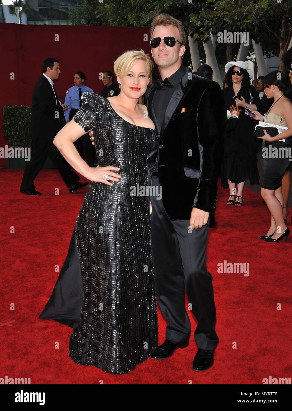 Patricia Arquette Thomas Jane 61st Primetime Emmy Awards At The Nokia Theatre In Los Angeles Arquettepatricia Janethomas 163 Event In Hollywood Life California Red Carpet Event Usa Film Industry Celebrities Photography