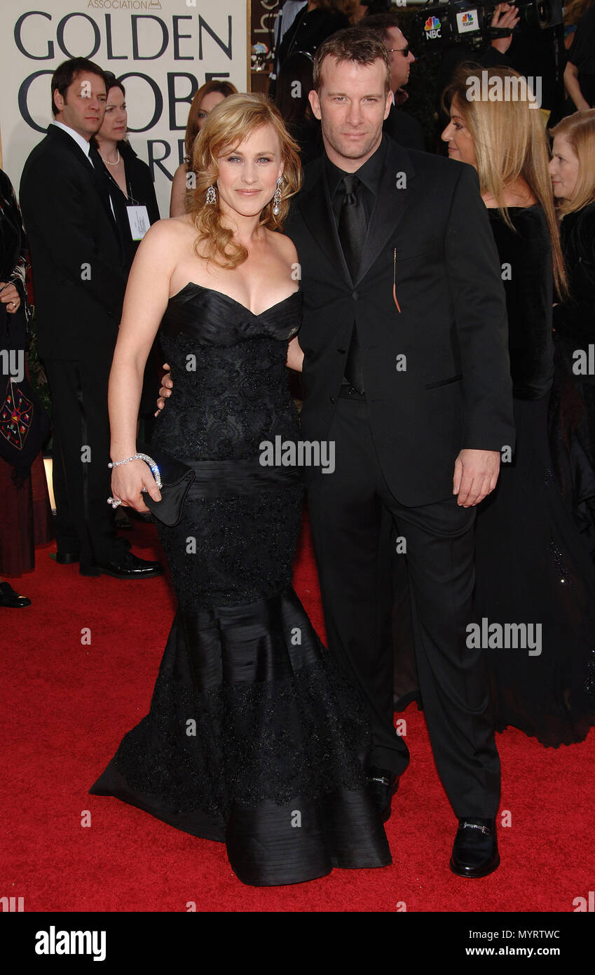 Patricia Arquette And Husband Thomas Jane Arriving At The Golden Globes Awards At The Beverly Hilton Hotel In Los Angeles January 16 06 Arquettepatricia Janethomas 155 Event In Hollywood Life California Red Carpet