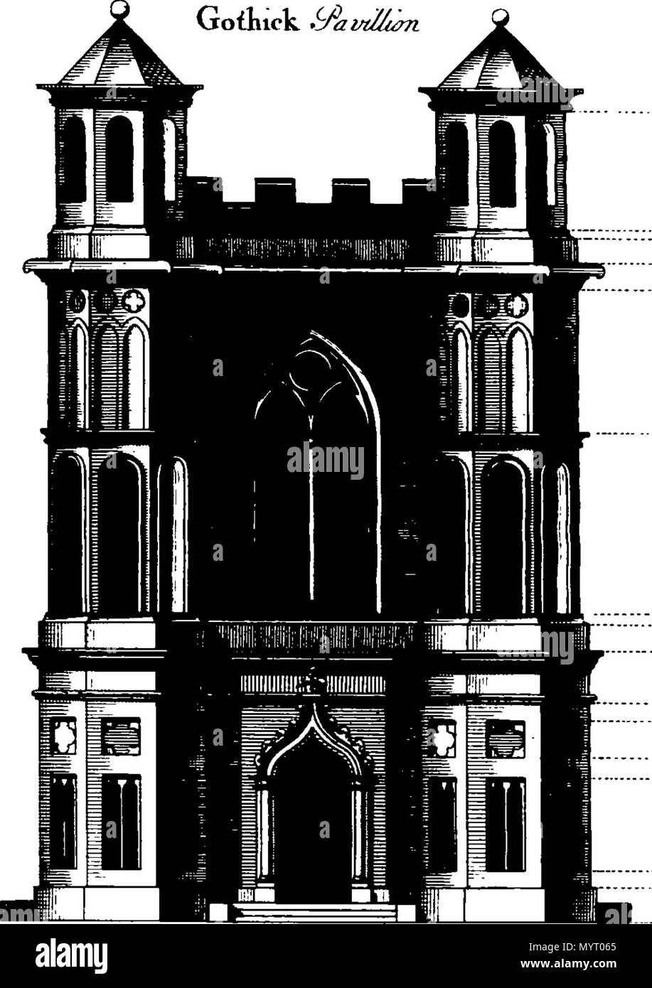 . English: Fleuron from book: Ancient architecture, restored, and ...