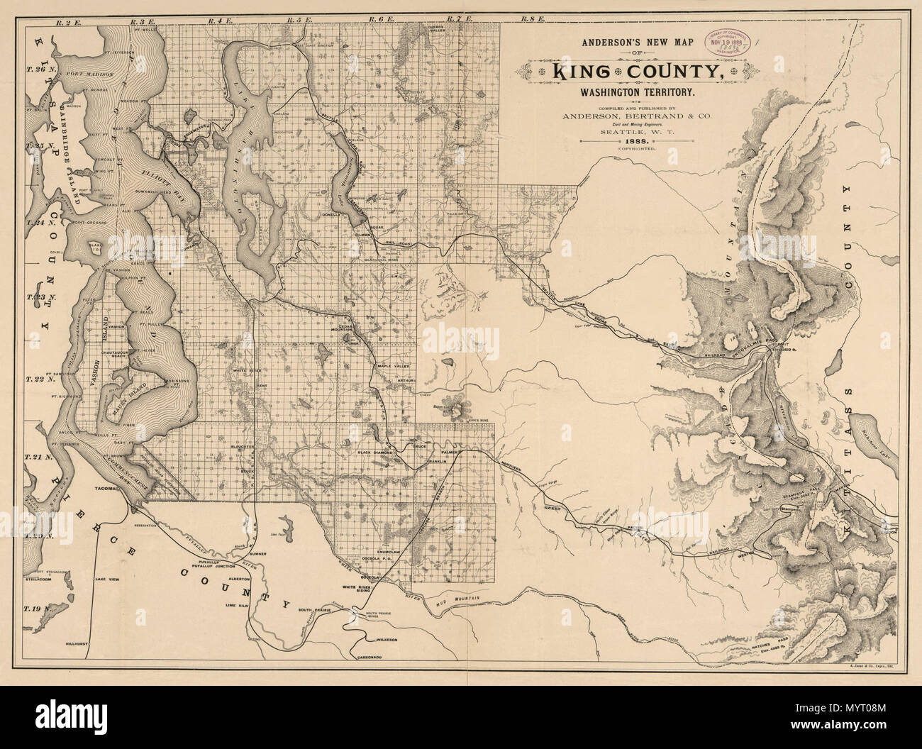 Washington County Land Ownership Map English: Shows Names Of Some Residents. Relief Shown By Hachures. At Bottom  Right: A. Zeese & Co., Engrs., Chi. Lc Land Ownership Maps, 1374 Available  Also Through The Library Of Congress