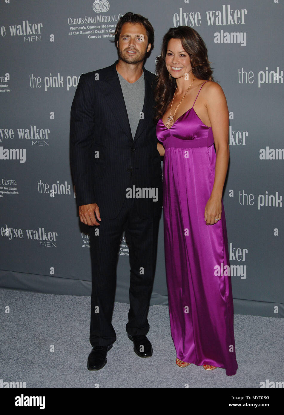 David Charvet and Brooke Burke  -  4TH Annual Pink Party To Benefit Cedars-SSinai's Women Cancer Research Institute at the Santa Monica Airport  In Los Angeles.  full length eye contact smile  BurkeBrooke CharvetDavid 51  Event in Hollywood Life - California, Red Carpet Event, USA, Film Industry, Celebrities, Photography, Bestof, Arts Culture and Entertainment, Celebrities fashion, Best of, Hollywood Life, Event in Hollywood Life - California, Red Carpet and backstage, Music celebrities, Topix, Couple, family ( husband and wife ) and kids- Children, brothers and sisters inquiry tsuni@Gamma-USA Stock Photo