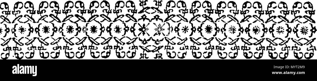 . English: Fleuron from book: Antiqu? lingu? Britannic? thesaurus: being a British, or Welsh-English dictionary: Containing Some Thousands of British Words more than any Welsh Dictionary hitherto published. All the Authorities or Examples which the learned Doctor Davies gives, in his British-Latin Dictionary, from ancient Poets, Historians, &c. are inserted in This, as they are accurate Proofs of the Significations assigned to those Words; and the Words which are added, are often exemplified in the same Manner. And to make this Work more compleat, besides the Explications and Etymologies of Wo Stock Photo