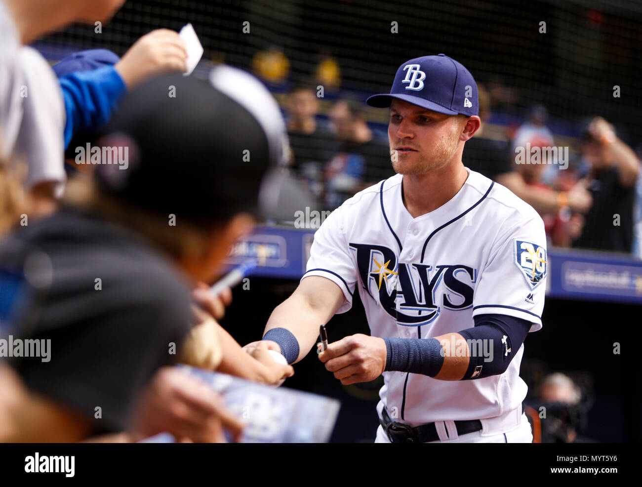 St. Petersburg, Florida, USA. 7th June, 2018. MONICA HERNDON Times.Tampa Bay Rays first