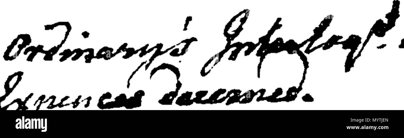 . English: Fleuron from book: Answers for John Ruthven ship-master in Kincardine, to the petition of David Izat sailor at New-pans of Kincardine. 366 Answers for John Ruthven ship-master in Kincardine, to the petition of David Izat sailor at New-pans of Kincardine Fleuron T217574-1 Stock Photo