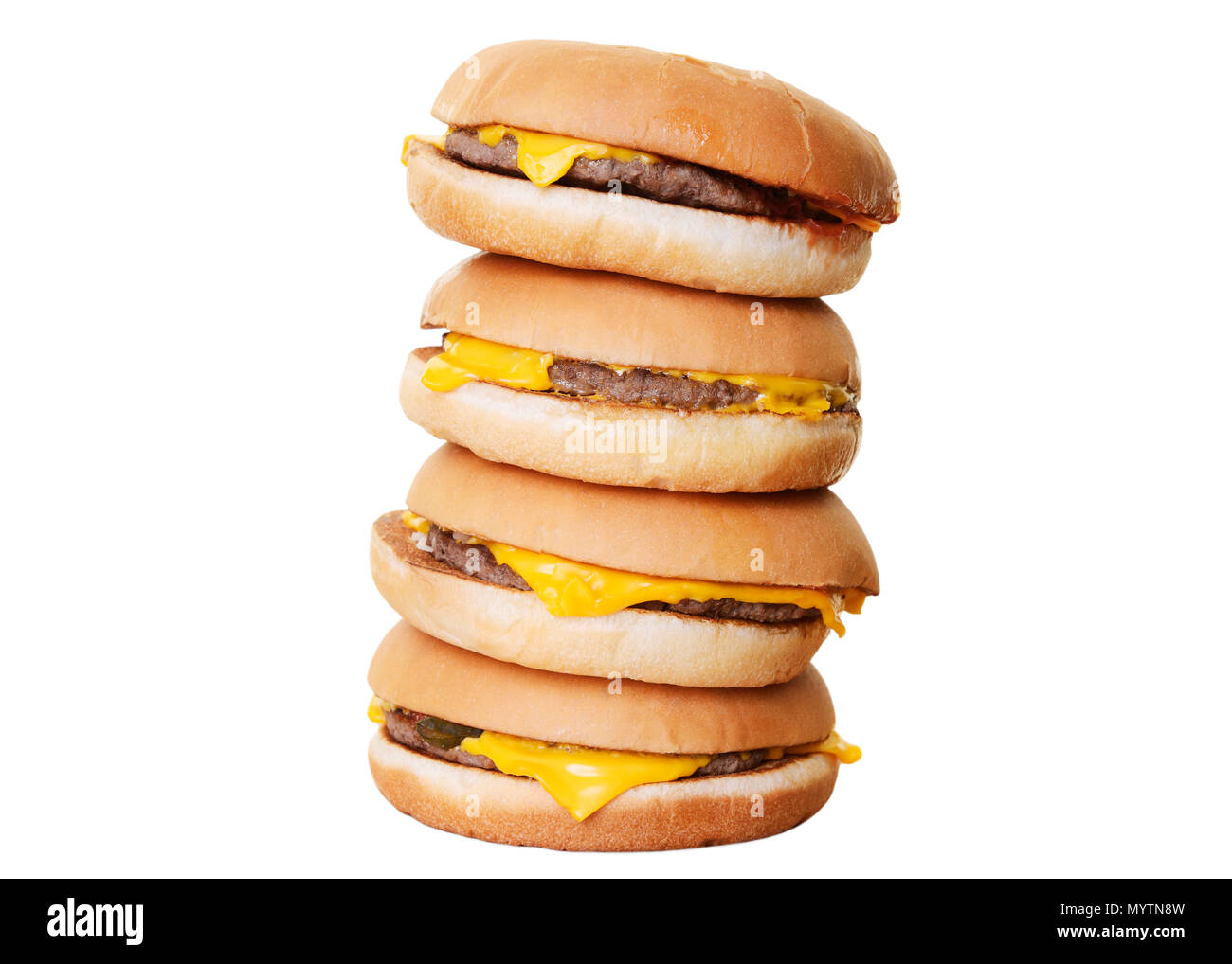 Burger Stack Stock Photo