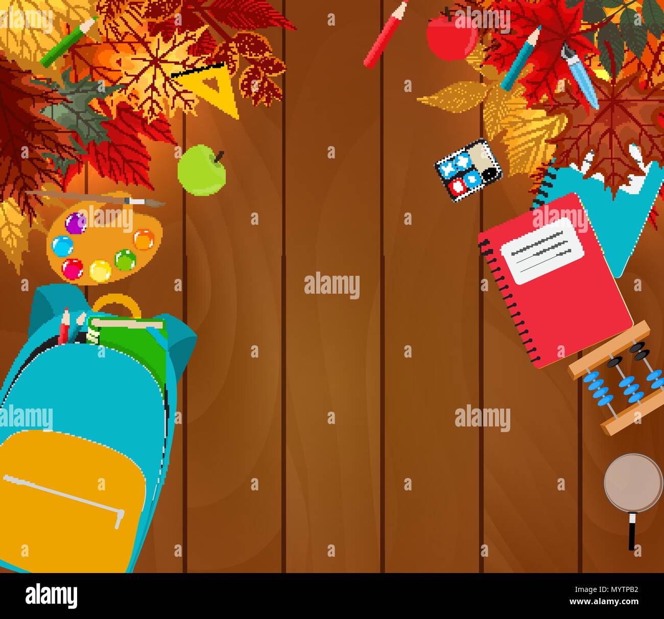 Back to School Background Vector Illustration EPS10 Stock Vector Image ...