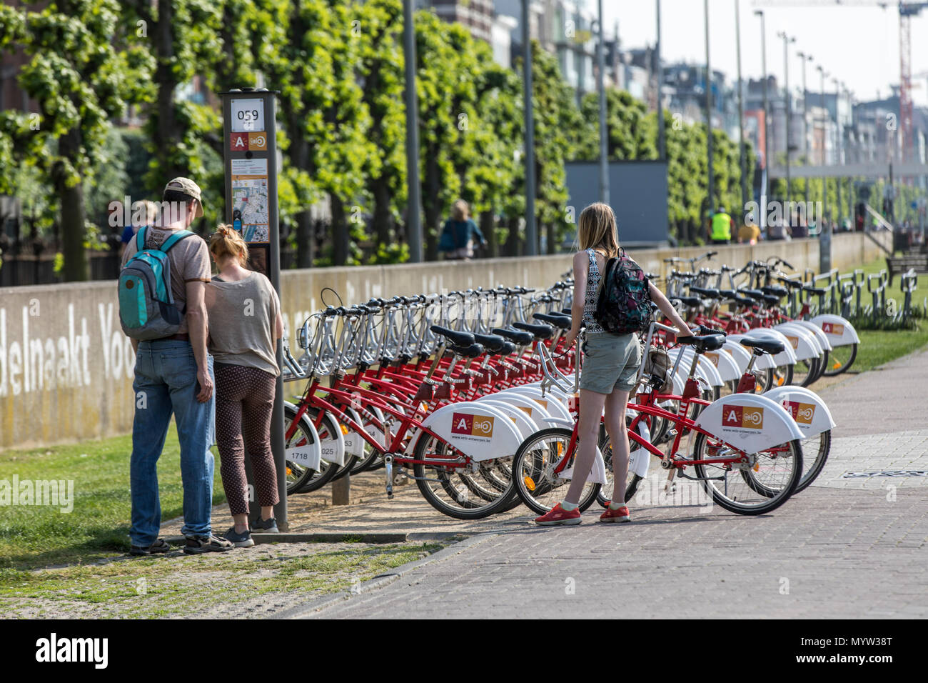 Belgium antwerp velo bike station hi res stock photography and images Alamy