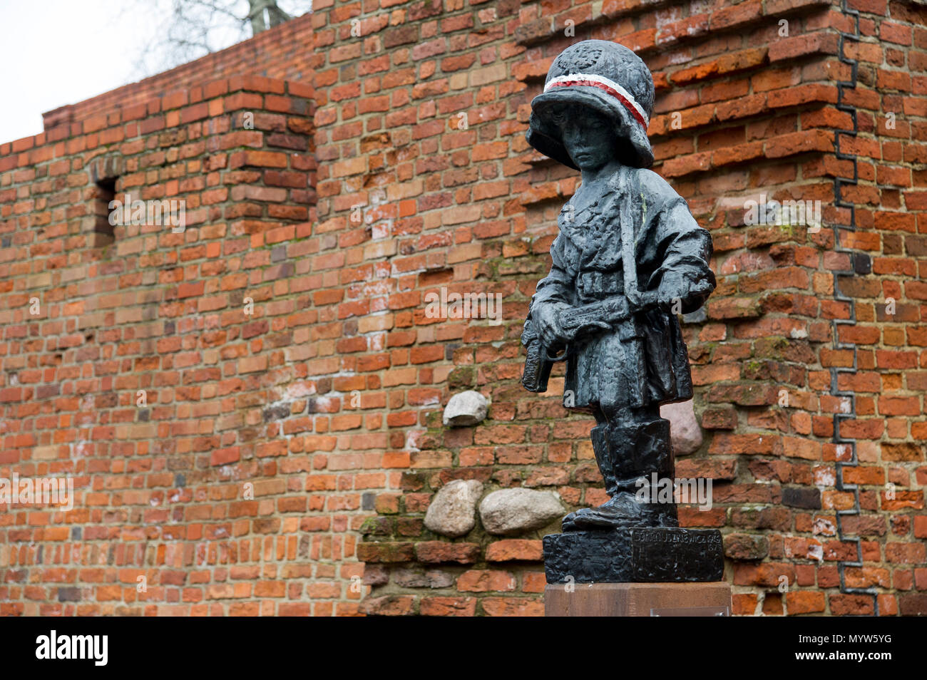 The monument of the Little Insurgent (Pomnik Malego Powstanca) in