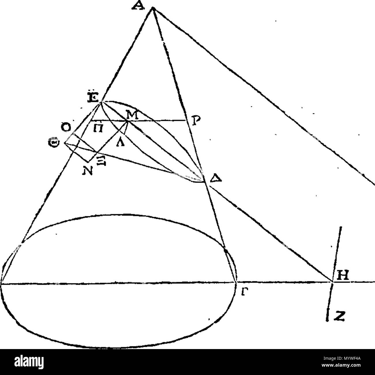 The cone of apollonius hi-res stock photography and images - Alamy