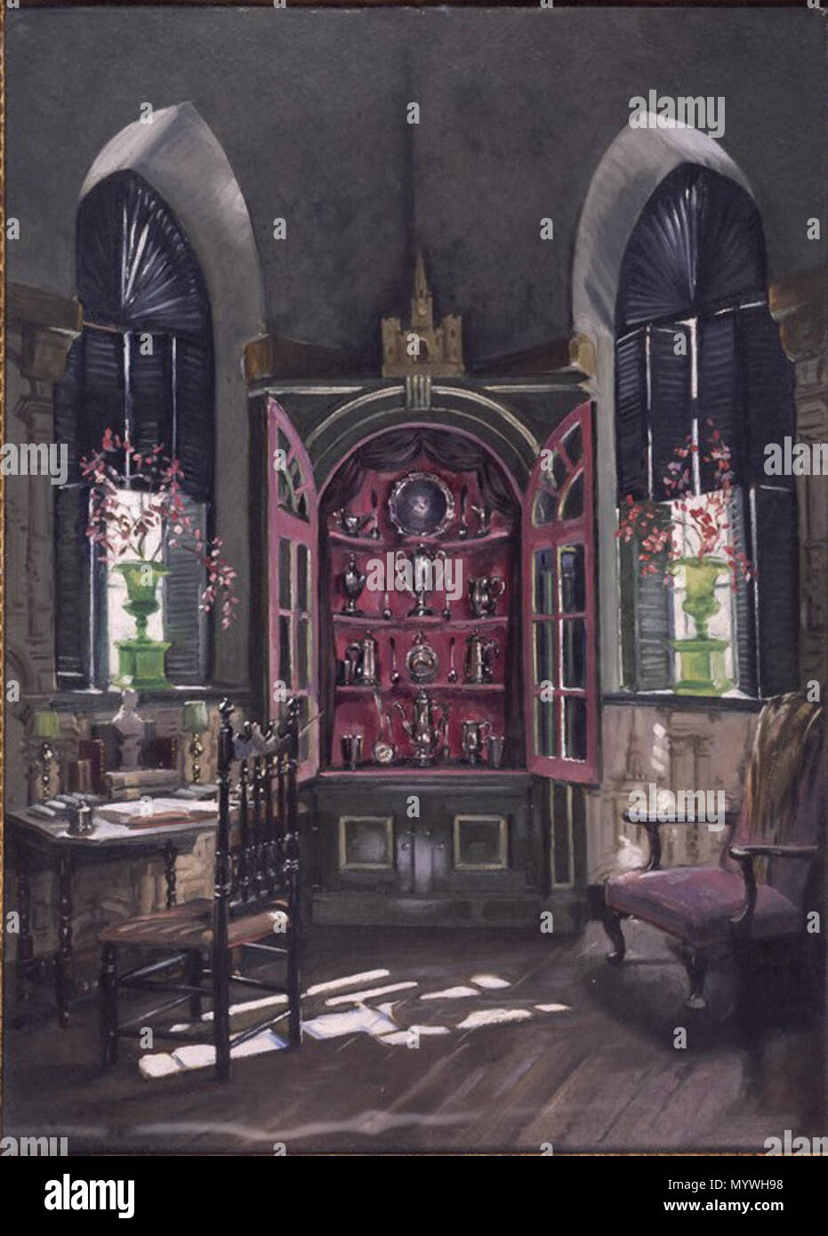 English Interior View Of The Paul Revere Room Chapel Chamber At