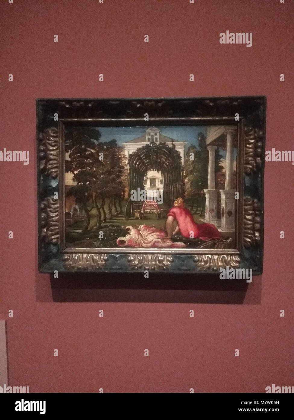 . Français : Un tableau peint par le Vénitien Jacopo Tintoretto  . 25 March 2018, 16:36:31. Le Tintoret 96 Suzanne-Tintoret-2 Stock Photo
