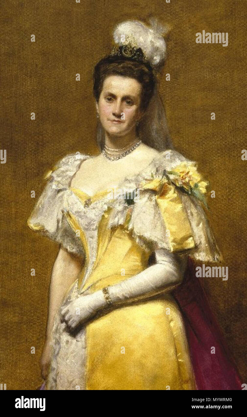 4 Brooklyn Museum - Portrait of Emily Warren Roebling - Charles-Émile-Auguste Carolus-Duran (cropped) Stock Photo