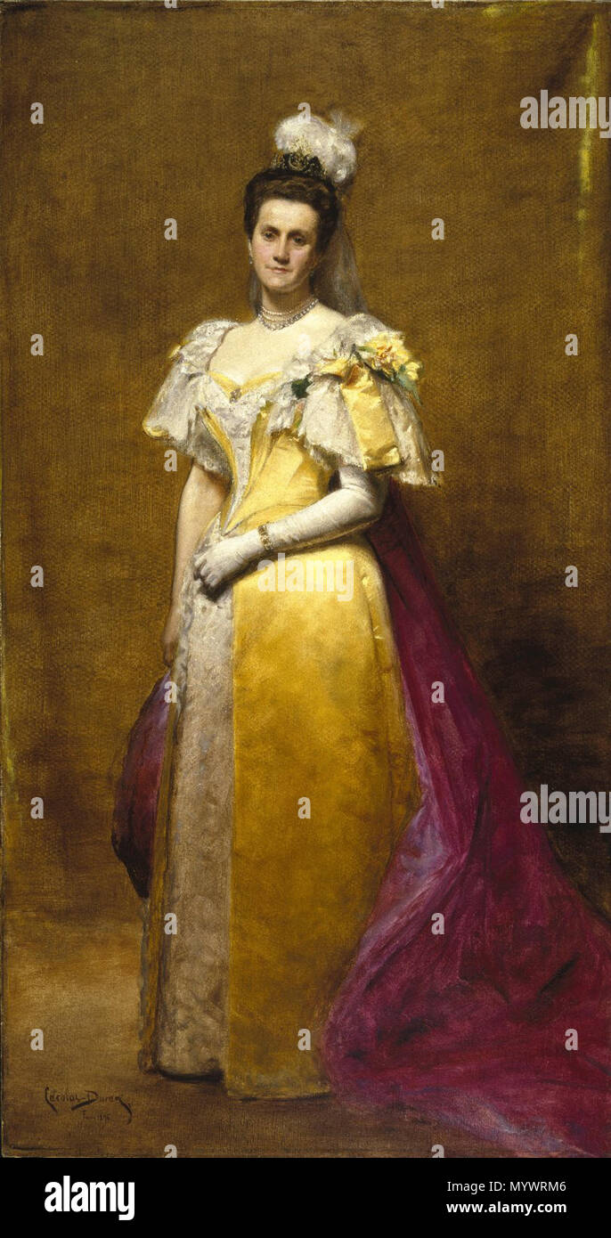 4 Brooklyn Museum - Portrait of Emily Warren Roebling - Charles-Émile-Auguste Carolus-Duran Stock Photo