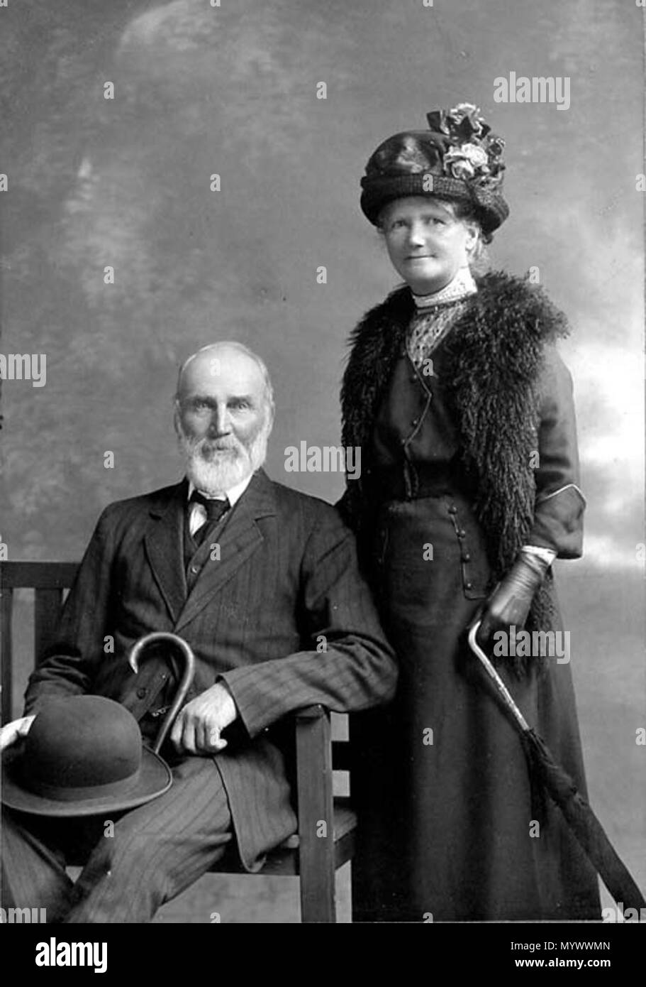. English: 'Wilhelmina Sherriff Bain on the occasion of her marriage to Robert Elliot, 1914'  . 1914. Unknown 13 Wilhelmina Sherriff Bain Stock Photo
