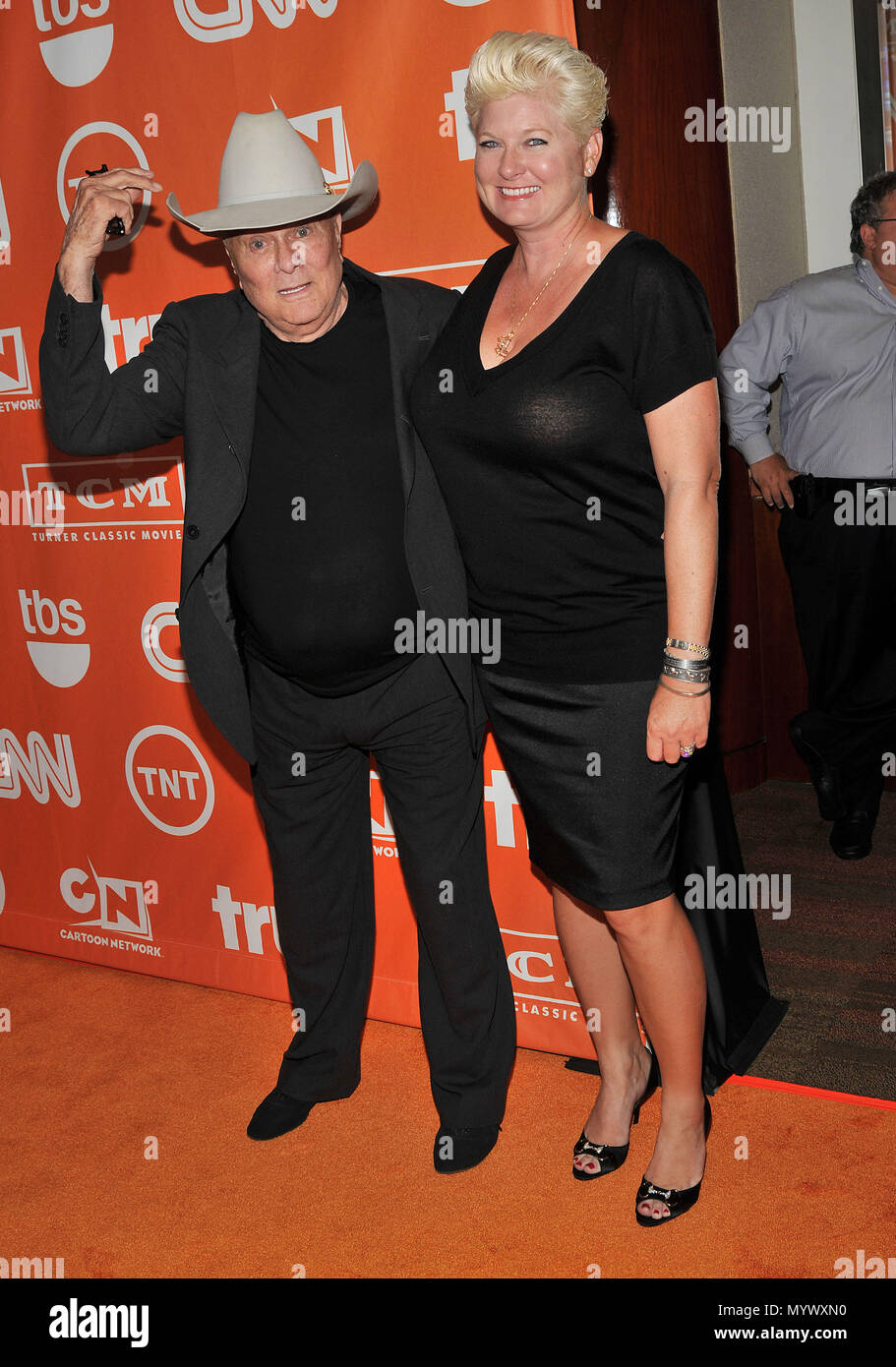 Tony Curtis and wife Jill Vandenberg Curtis  -  TNT tca summer 2008 at the Beverly Hilton in Los Angeles.  full length eye contact smile CurtisTony Jill Vandenberg Curtis 39  Event in Hollywood Life - California, Red Carpet Event, USA, Film Industry, Celebrities, Photography, Bestof, Arts Culture and Entertainment, Celebrities fashion, Best of, Hollywood Life, Event in Hollywood Life - California, Red Carpet and backstage, Music celebrities, Topix, Couple, family ( husband and wife ) and kids- Children, brothers and sisters inquiry tsuni@Gamma-USA.com, Credit Tsuni / USA, 2006 to 2009 Stock Photo