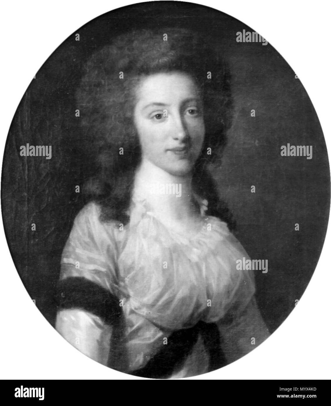 . Portrait of Sara Maria van Loon, who married Nicolaas Calkoen in 1779 ...
