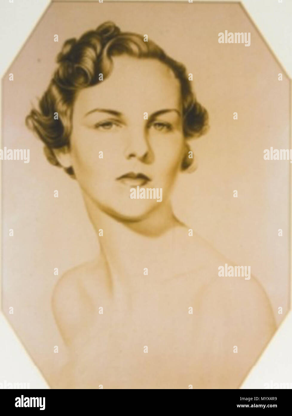 . English: Jessica Mitford  . 1937. William Acton 54 Jessica Mitford, by William Acton Stock Photo