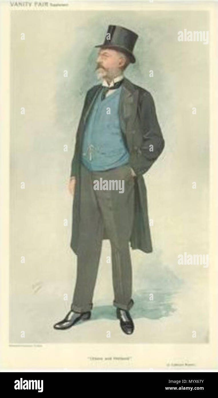. Men of the Day No.1189: Caricature of Rt Hon JC Wason MP. Caption reads: 'Orkney and Shetland'  . 15 September 1909. 'WHO' 1 John Cathcart Wason, Vanity Fair, 1909-09-15 Stock Photo