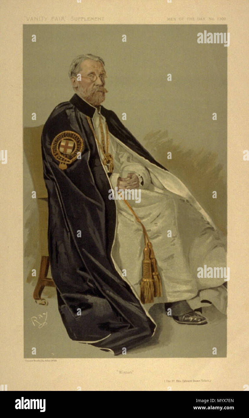 Men Of The Day No 1300 Caricature Of The Rt Rev Edward Stuart Talbot Dd Cvo Caption Reads Winton Abbreviation Of Wintoniensis The Formal Signature Of The Bishop Of Winchester The Bishop