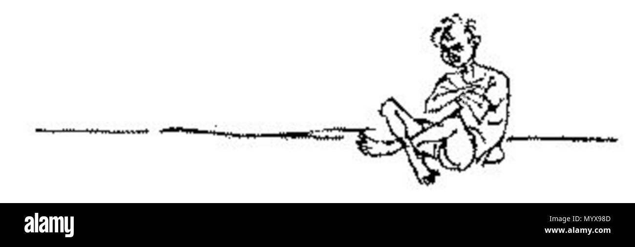 . Cartoon by Sukumar Ray.  . Sukumar Ray / ??????? ???? 1 Kajerlok4 Stock Photo