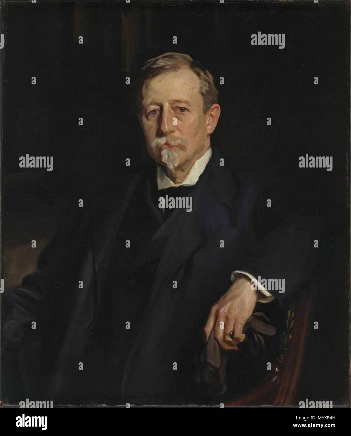 . English: Aaron Augustus Healy John Singer Sargent -- American painter 1907 Brooklyn Museum of Art, NY Oil on canvas 86.5 x 73 cm (34 1/16 x 28 3/4 in) Signed upper right: 'John S. Sargent' Accession # 21.50; Bequest of A. Augustus Healy Jpg: brooklynmuseum  . 1907. John Singer Sargent Born: January 12, 1856, Florence Died: April 14, 1925, London, United Kingdom 6 Aaron Augustus Healy, 1907 Stock Photo
