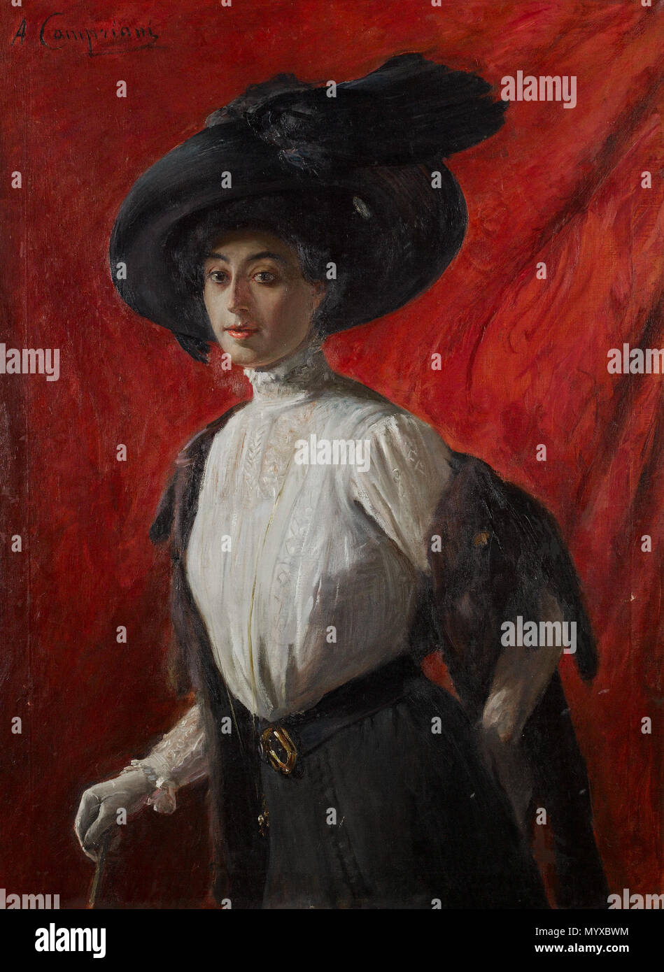 . Portrait of Adelina Campriani, daughter of the artist. 1910 8 Alceste(05)