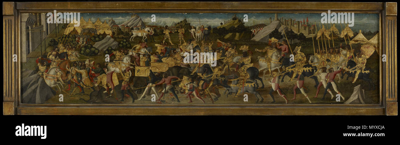 .  English: The Battle of Zama . circa 1470 10 Anghiari Master - The Battle of Zama - 65.2.1 - Minneapolis Institute of Arts Stock Photo